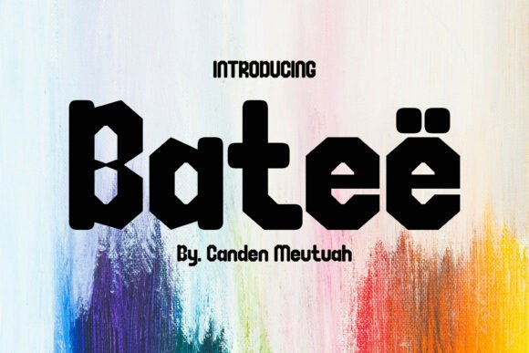 Bateë: The High-Impact Display Font for Speed and Power