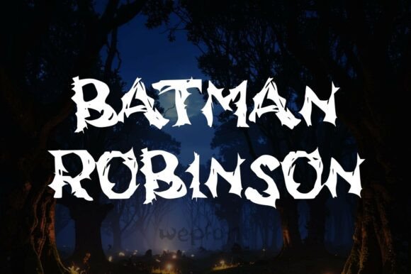 Batman Robinson: A Brush-Stroke Typeface for Bold Design