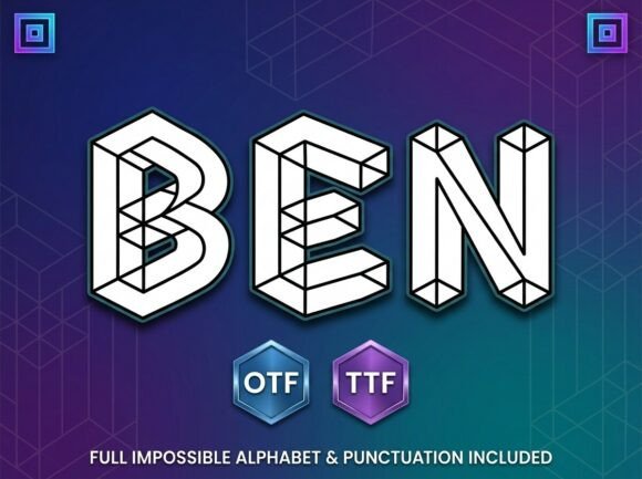 Ben: The Paradoxical Typeface That Defies Flat Design