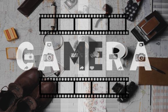 Camera: A Cool and Original Decorative Font for Bold Creators