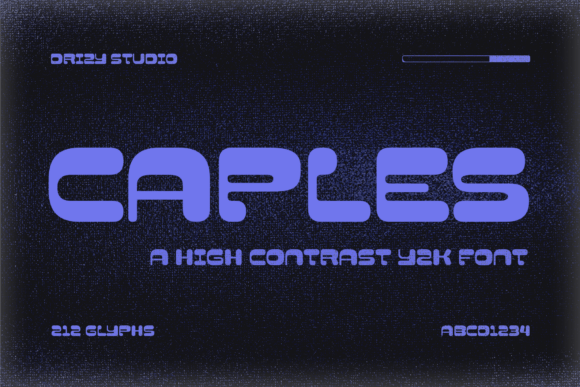 Caples: The High-Contrast Y2K Display Font for Bold Branding