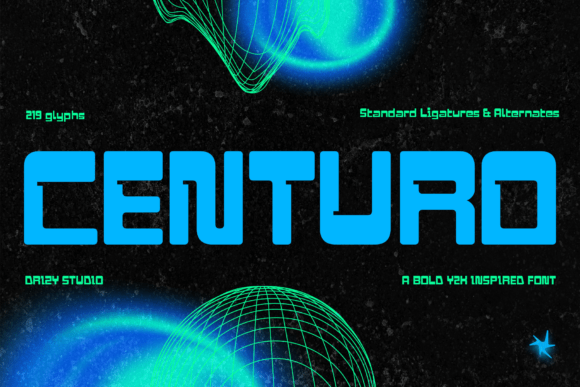 Centuro: The Y2K Display Font for Modern Design