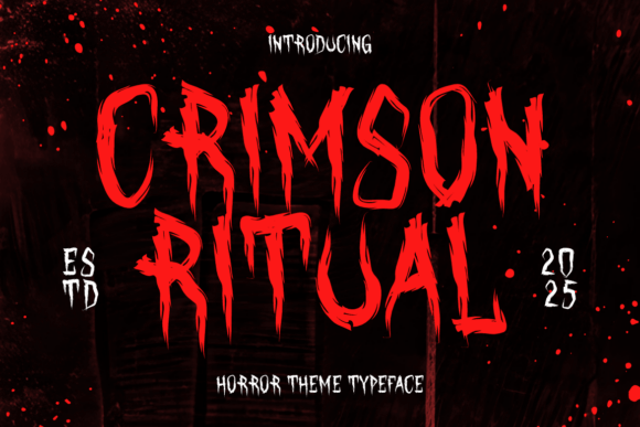 Crimson Ritual: The Font That Bleeds Horror