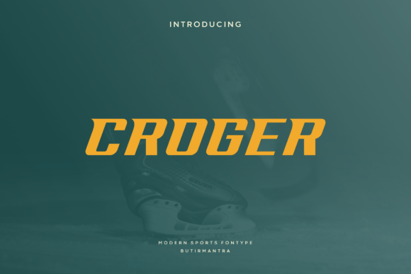 Croger: The Modern Display Font for Speed and Style