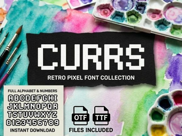 Currs: The Retro Pixel Font for Modern Projects
