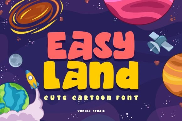 Easy Land: A Playful Typeface for Engaging Designs