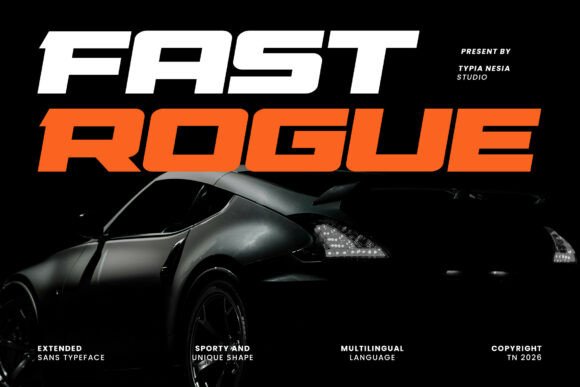 Fast Rogue: The Typeface That Captures Pure Speed