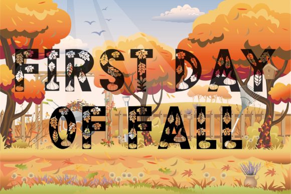 First Day of Fall: A Display Font for Seasonal Charm