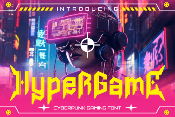Hypergame Cyberpunk Gaming Font: The Display Typeface for Tomorrow's Digital Rebellion
