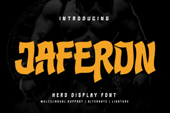 Jaferon: The Bold Display Font for Superhero Style