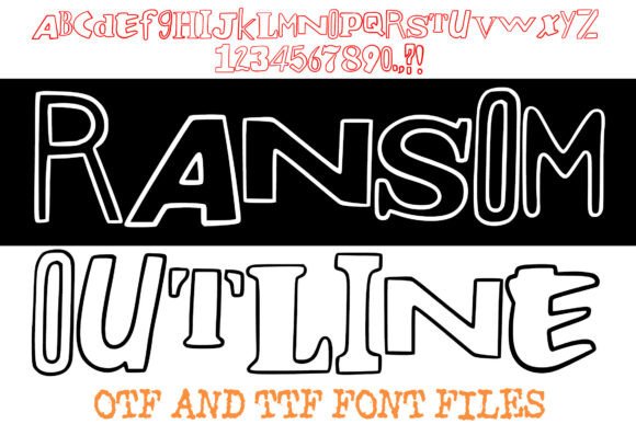 Ransom Outline: The Unpredictable Display Typeface