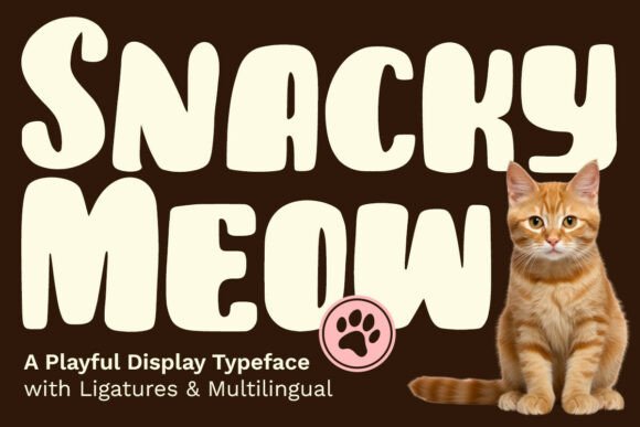 Snacky Meow: A Playful Typeface for Modern Creators