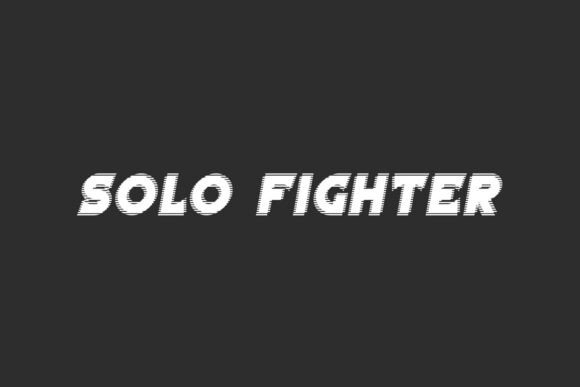Solo Fighter: A Bold Display Font for High-Impact Design