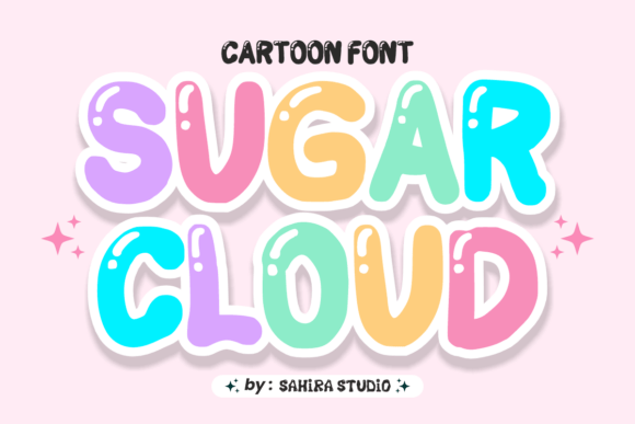 Sugar Cloud: A Chunky, Colorful Typeface for Playful Designs