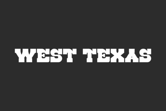 West Texas: Bold Display Font for Striking Designs