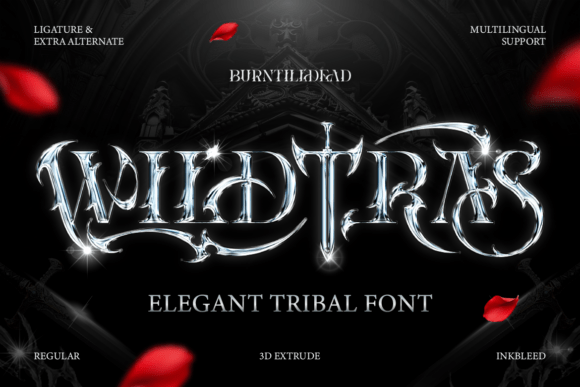 Wildtras: The Cinematic Tribal Font for Bold Branding